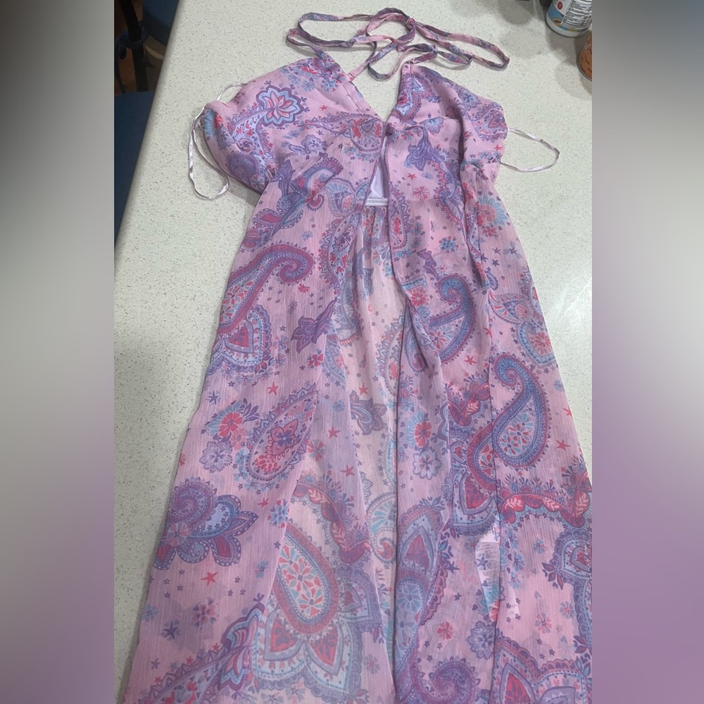 Miss Selfridge Purple and Pink Patterned Lingerie
